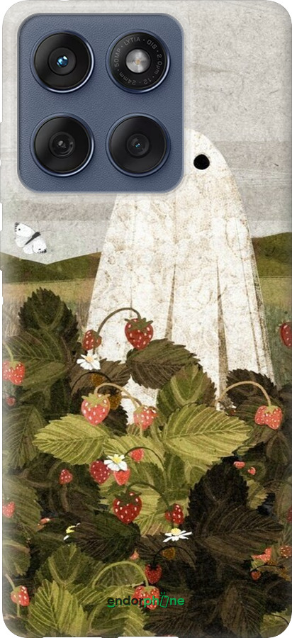 Силиконовый чехол Клубничные поля и привидения для Motorola Edge 60 Fusion 5G - 6426u-4021 изображение 