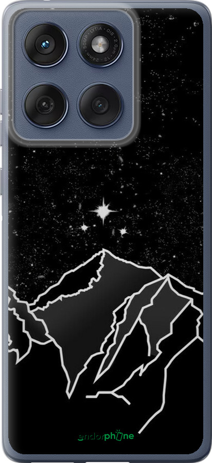 Силиконовый чехол Минималистический горный пейзаж для Motorola Edge 60 Fusion 5G - 6438u-4021 изображение 