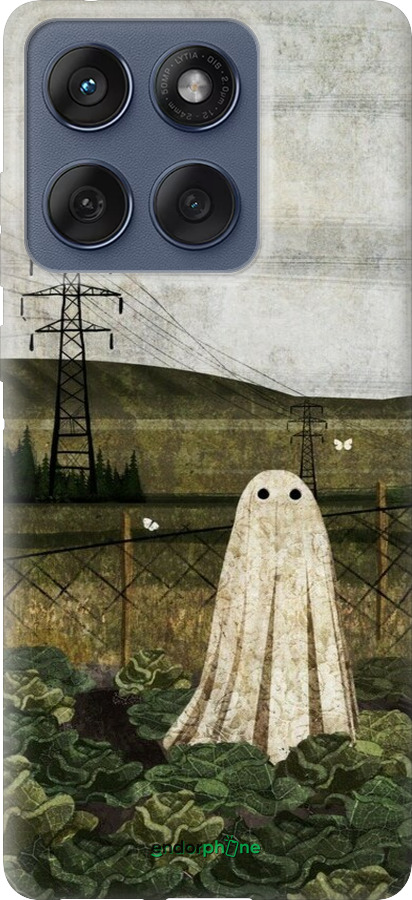 Силиконовый чехол Иллюстрация призрак в капусте для Motorola Edge 60 Fusion 5G - 6440u-4021 изображение 