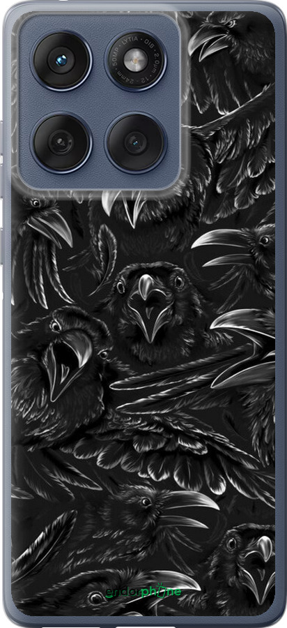 Силиконовый чехол Воронья ярость для Motorola Edge 60 Fusion 5G - 6474u-4021 изображение 