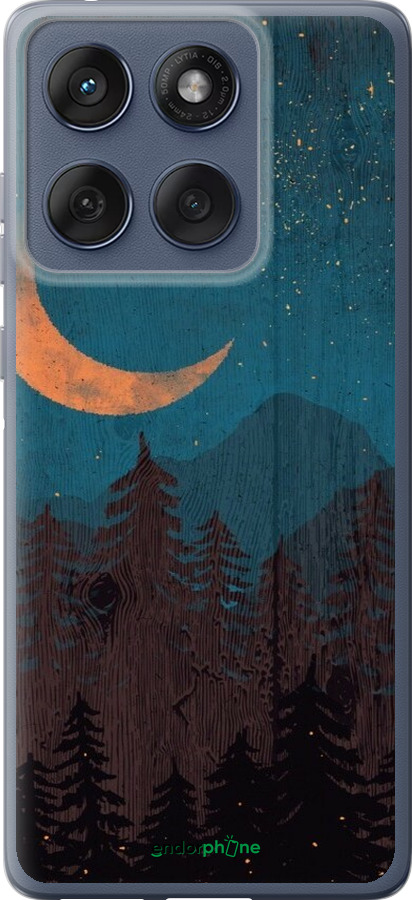 Силиконовый чехол Звездный лес для Motorola Edge 60 Fusion 5G - 6480u-4021 изображение 