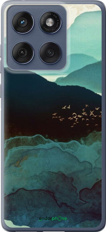 Силіконовий чехол Із зображенням гір Індіго для Motorola Edge 60 Fusion 5G - 6484u-4021 изображение 