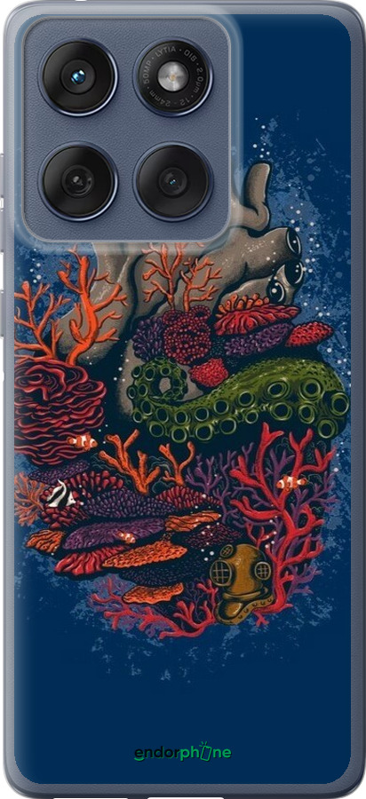 Силіконовий чехол Серце моря для Motorola Edge 60 Fusion 5G - 6506u-4021 изображение 