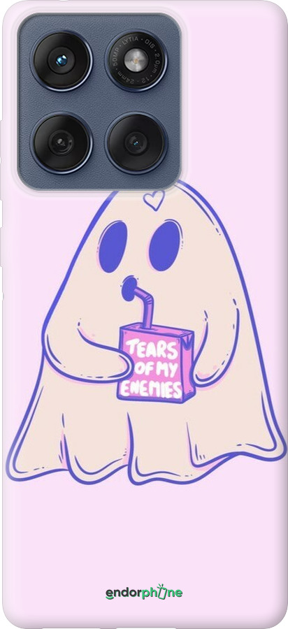 Силиконовый чехол Милый призрак для Motorola Edge 60 Fusion 5G - 6507u-4021 изображение 