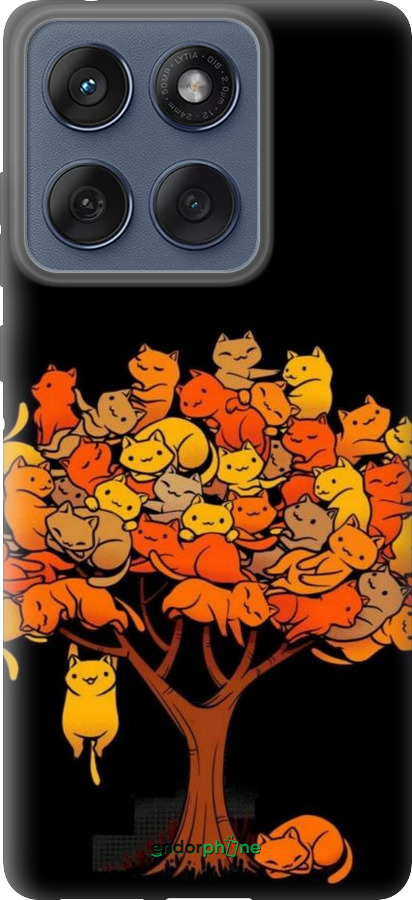 Силіконовий чехол Дерево та котики для Motorola Edge 60 Fusion 5G - 6516u-4021 изображение 