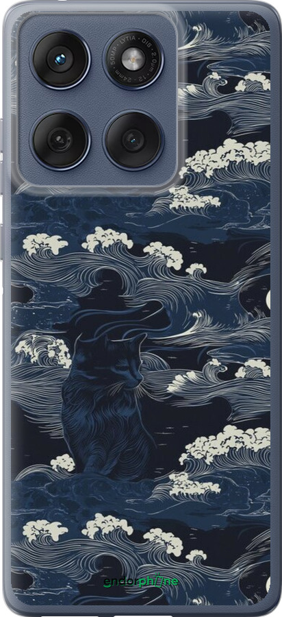 Силиконовый чехол Морская тематика в стиле арт-деко для Motorola Edge 60 Fusion 5G - 6520u-4021 изображение 