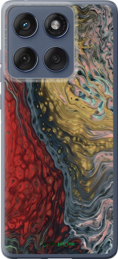 Силиконовый чехол С изображением абстрактной живописи для Motorola Edge 60 Fusion 5G - 6530u-4021 изображение 