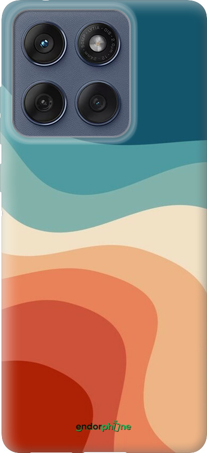 Силиконовый чехол В стиле ретро с волнами для Motorola Edge 60 Fusion 5G - 6531u-4021 изображение 