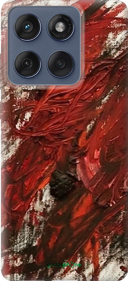 Силіконовий чехол Абстрактна композиція в червоних тонах для Motorola Edge 60 Fusion 5G - 6541u-4021 изображение 
