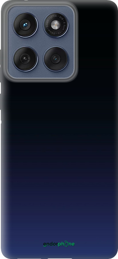 Силиконовый чехол Градиент в тёмно - синем стиле для Motorola Edge 60 Fusion 5G - 6542u-4021 изображение 