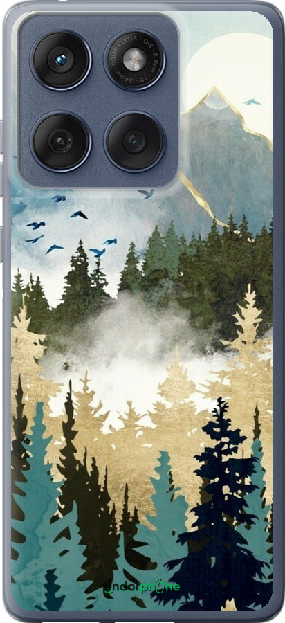 Силіконовий чехол Із зображенням лісового пейзажу для Motorola Edge 60 Fusion 5G - 6548u-4021 изображение 
