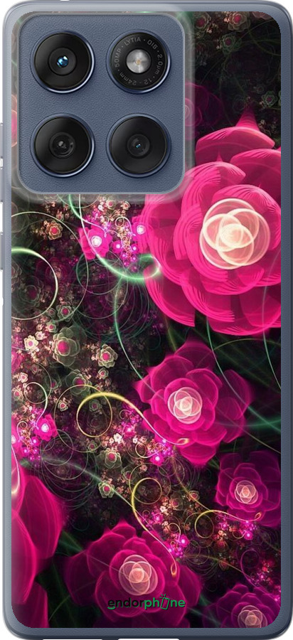 Силиконовый чехол Абстрактные цветы 3 для Motorola Edge 60 Fusion 5G - 850u-4021 изображение 