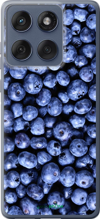 Силиконовый чехол Черника для Motorola Edge 60 Fusion 5G - 851u-4021 изображение 