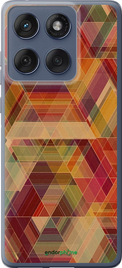 Силиконовый чехол Геометрический узор для Motorola Edge 60 Fusion 5G - 904u-4021 изображение 