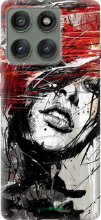 Силиконовый чехол Лицо девушки для Motorola Edge 60 Pro 5G - 1162u-4020 изображение 