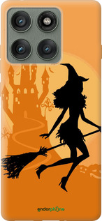 Силіконовий чехол Відьма на мітлі для Motorola Edge 60 Pro 5G - 1184u-4020 изображение 
