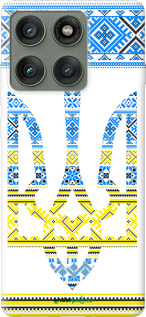 Силіконовий чехол Герб - вишиванка жовто-блакитна  для Motorola Edge 60 Pro 5G - 1197u-4020 изображение 