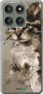 Силіконовий чехол Кошеня з плям і ліній для Motorola Edge 60 Pro 5G - 119u-4020 изображение 