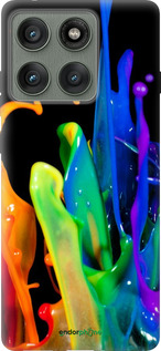 Силиконовый чехол брызги краски для Motorola Edge 60 Pro 5G - 3957u-4020 изображение 