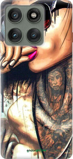 Силиконовый чехол Девушка в тату для Motorola Edge 60 Pro 5G - 4001u-4020 изображение 
