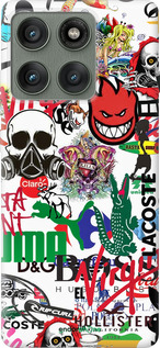 Силиконовый чехол Many different logos для Motorola Edge 60 Pro 5G - 4022u-4020 изображение 