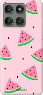 Силиконовый чехол Розовый арбуз для Motorola Edge 60 Pro 5G - 4314u-4020 изображение 