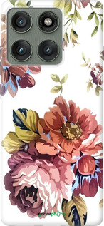 Силиконовый чехол Vintage flowers для Motorola Edge 60 Pro 5G - 4333u-4020 изображение 