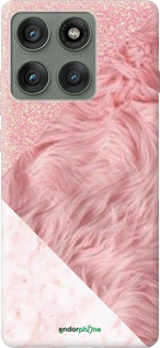 Силиконовый чехол Розовые текстуры для Motorola Edge 60 Pro 5G - 4343u-4020 изображение 