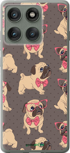 Силиконовый чехол мопсики 2 для Motorola Edge 60 Pro 5G - 4362u-4020 изображение 