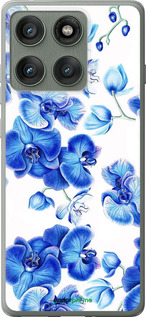 Силиконовый чехол Голубые орхидеи для Motorola Edge 60 Pro 5G - 4406u-4020 изображение 