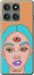 Силиконовый чехол Девушка рисунок для Motorola Edge 60 Pro 5G - 4576u-4020 изображение 