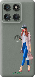 Силиконовый чехол Девушка 1 для Motorola Edge 60 Pro 5G - 4751u-4020 изображение 