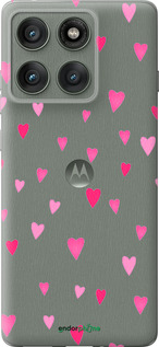 Силиконовый чехол Сердечки 2 для Motorola Edge 60 Pro 5G - 4763u-4020 изображение 