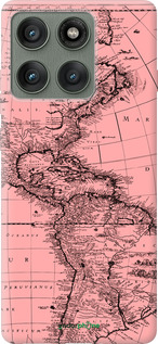 Силиконовый чехол Карта для Motorola Edge 60 Pro 5G - 4794u-4020 изображение 