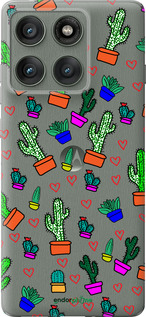 Силіконовий чехол Кактуси 4 для Motorola Edge 60 Pro 5G - 4856u-4020 изображение 