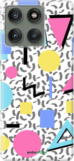 Силіконовий чехол Color shapes для Motorola Edge 60 Pro 5G - 4893u-4020 изображение 