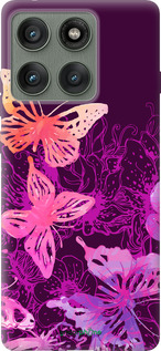 Силиконовый чехол Бабочки v2 для Motorola Edge 60 Pro 5G - 5475u-4020 изображение 