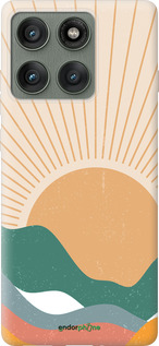 Силиконовый чехол Горы и солнце v2 для Motorola Edge 60 Pro 5G - 5488u-4020 изображение 
