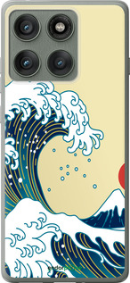 Силиконовый чехол Японские волны для Motorola Edge 60 Pro 5G - 5533u-4020 изображение 