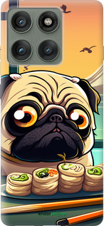 Силиконовый чехол Мопс и суши для Motorola Edge 60 Pro 5G - 5588u-4020 изображение 