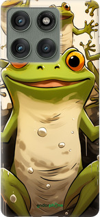 Силиконовый чехол Веселая жаба для Motorola Edge 60 Pro 5G - 5658u-4020 изображение 