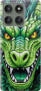 Силіконовий чехол Зелений дракон для Motorola Edge 60 Pro 5G - 5816u-4020 изображение 