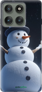 Силиконовый чехол Снеговик для Motorola Edge 60 Pro 5G - 5826u-4020 изображение 