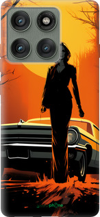 Силиконовый чехол Чехол для телефона Девушка возле автомобиля для Motorola Edge 60 Pro 5G - 5946u-4020 изображение 