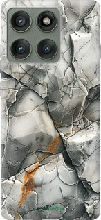 Силиконовый чехол Серый мрамор для Motorola Edge 60 Pro 5G - 6041u-4020 изображение 
