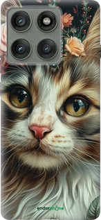 Силиконовый чехол Cats and flowers для Motorola Edge 60 Pro 5G - 6069u-4020 изображение 