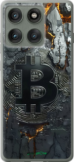Силіконовий чехол Розпечений біткойн для Motorola Edge 60 Pro 5G - 6091u-4020 изображение 
