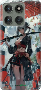 Силіконовий чехол Гейша-воїн для Motorola Edge 60 Pro 5G - 6124u-4020 изображение 