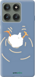 Силиконовый чехол Гусь ныряет для Motorola Edge 60 Pro 5G - 6275u-4020 изображение 