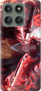 Силиконовый чехол Аниме воин для Motorola Edge 60 Pro 5G - 6281u-4020 изображение 